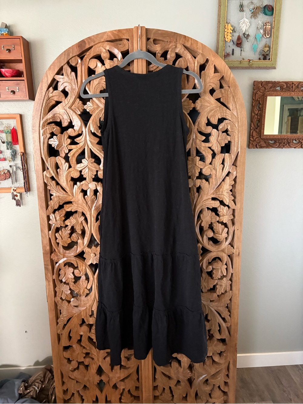 Pact Black Sleeveless Tiered Maxi Dress - Picture 3 of 3